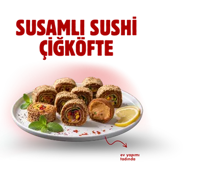 Susamlı sushi çiğköfte