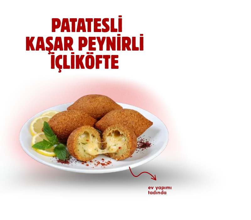  patatesli  kaşar peynirli içliköfte
