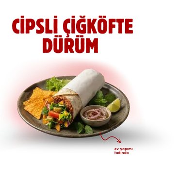 Cipsli Çiğköfte dürüm 
