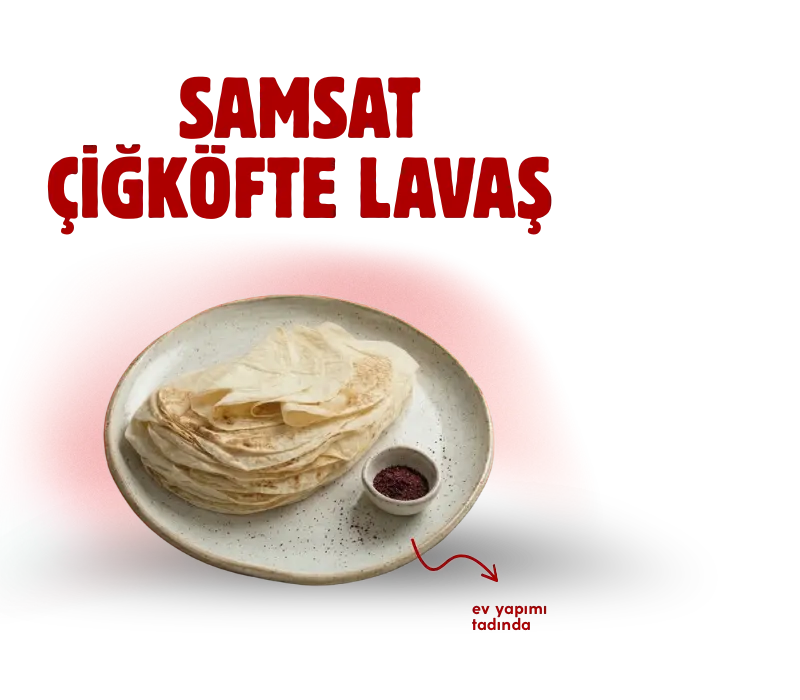 Samsat çiğköfte lavaş