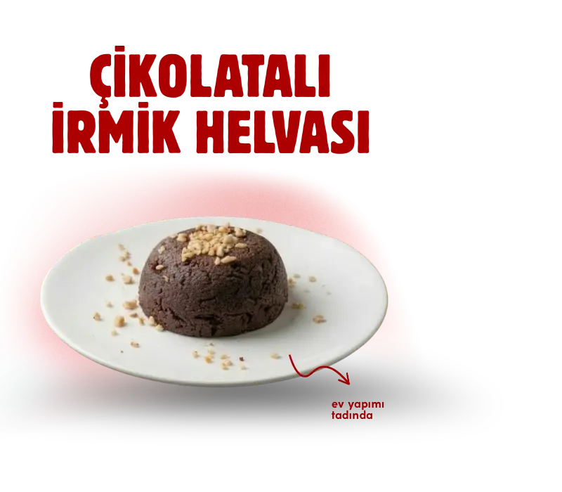 Çikolatalı irmik helvası