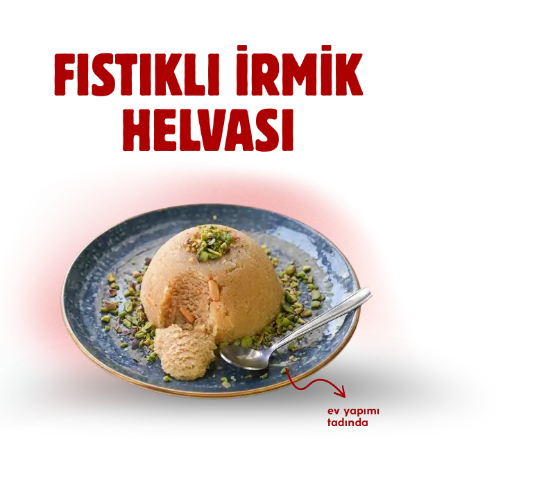 Fıstıklı irmik helvası