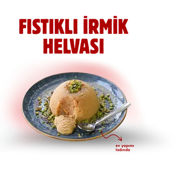 Fıstıklı irmik helvası