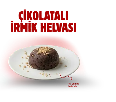 Çikolatalı irmik helvası